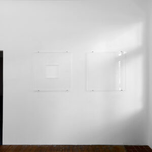 Bert Haffke, zwei Frames – Ausstellungsansicht GALERIE am schwarzen meer