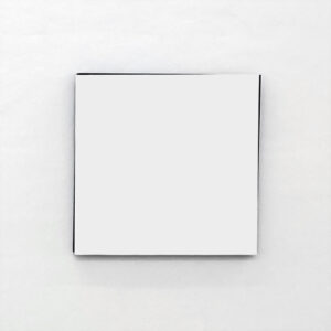 Bert Haffke, weißer Schatten über schwarzem Quadrat, 2024