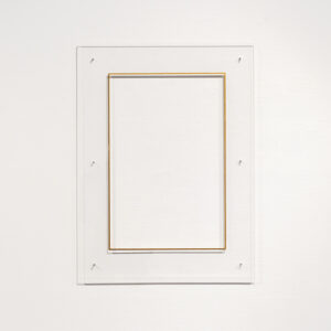 Bert Haffke, ohne Titel (Frame Goldrand, transparent), 2025