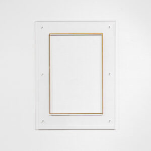 Bert Haffke, ohne Titel (Frame Goldrand, transparent), 2025